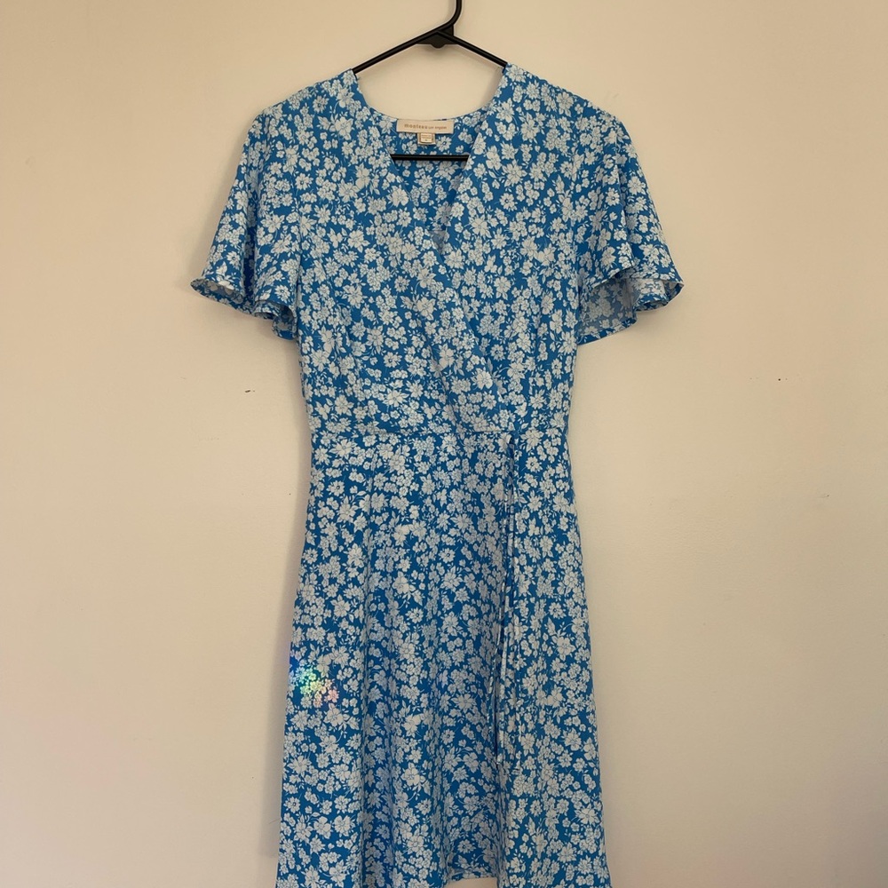 Floral Blue Dress